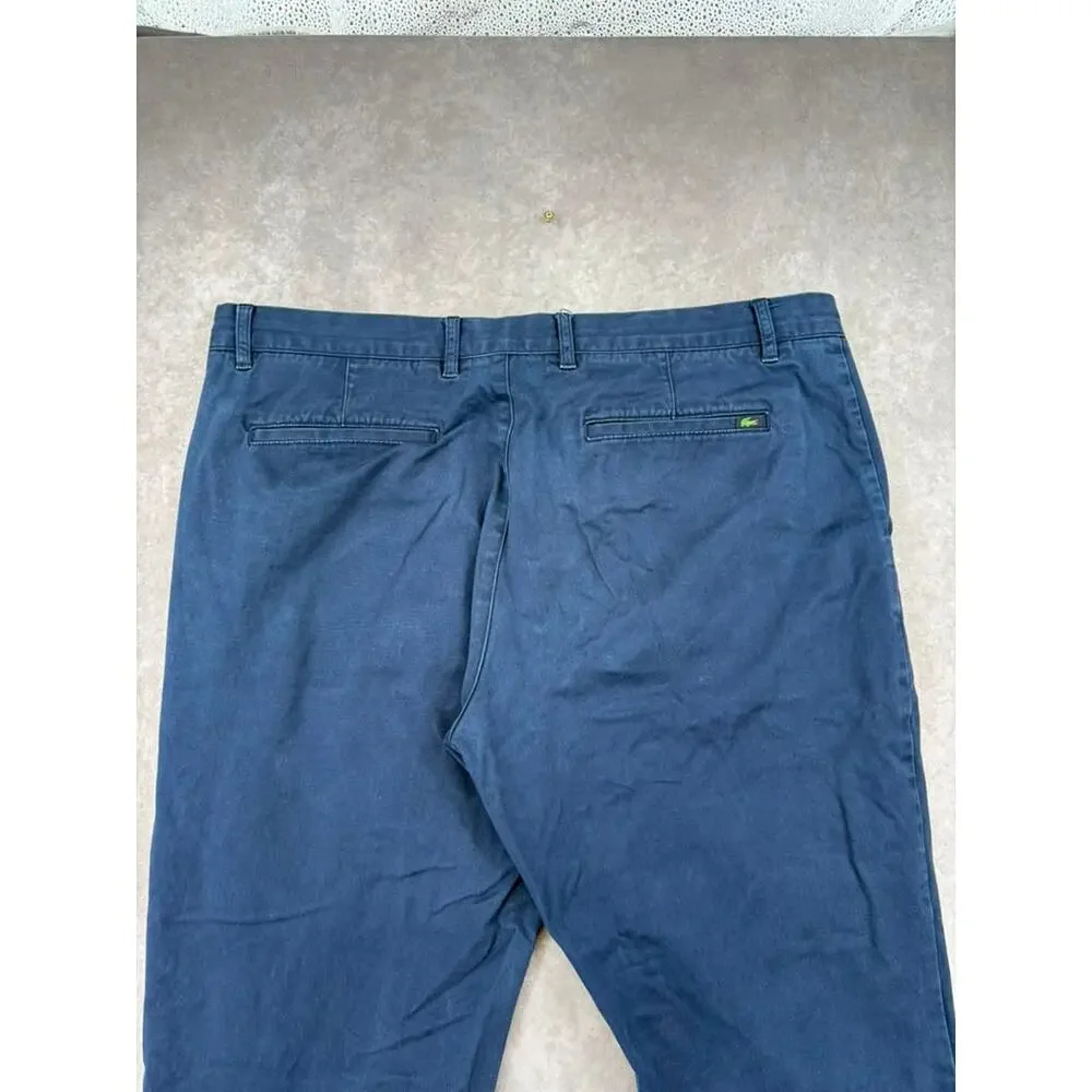 Lacoste Regular Fit Navy Chino Pants Men’s 38x32